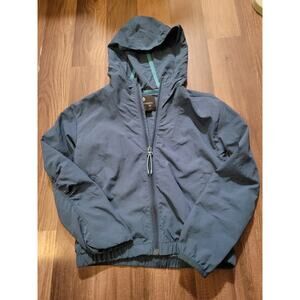 All in Motion Girls Windbreaker Jacket Blue Light Weight Size S